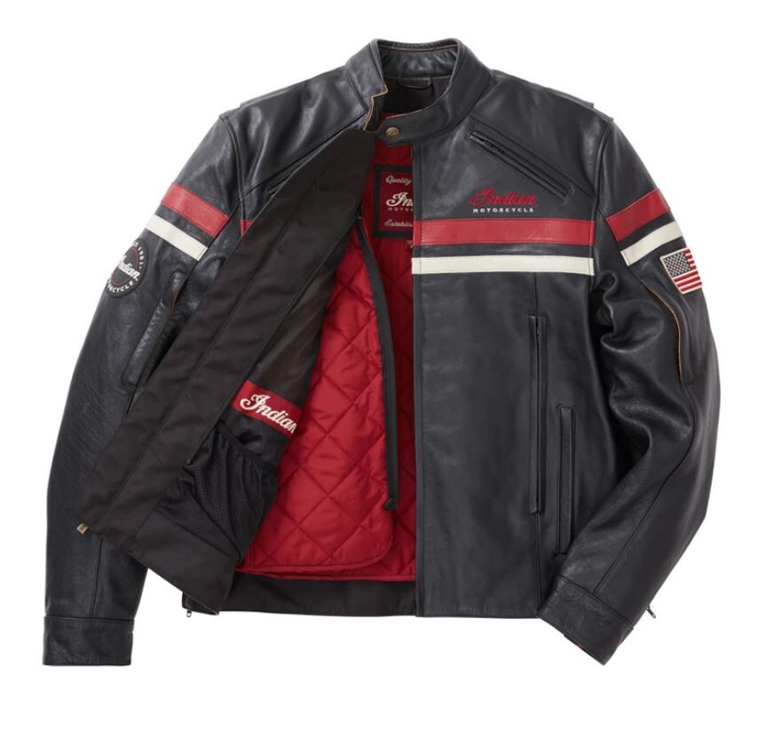 Indian Motorcycle レースアップジャケット Men's Indian Motorcycle Jacket Vintage Indian Leather Jacket