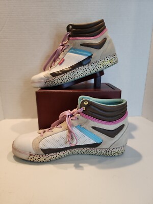 靴 rare  archive hightop sneakers y2k Y2K VINTAGE SHOES PASTRY FAB COOKIE WHITE CHOCALATE CHIP HIPTOP