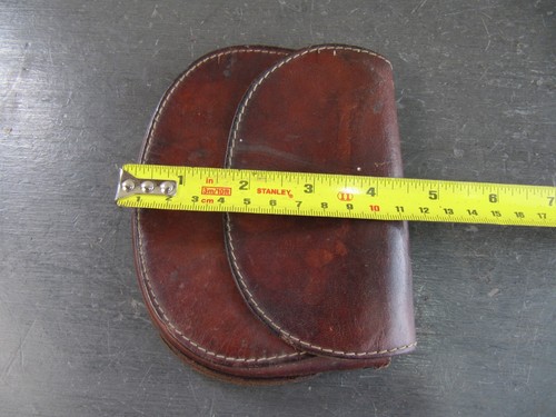 Vintage Leather Purse - Fiocchi Italy - Belt Coin Purse - Picture 8 of 11