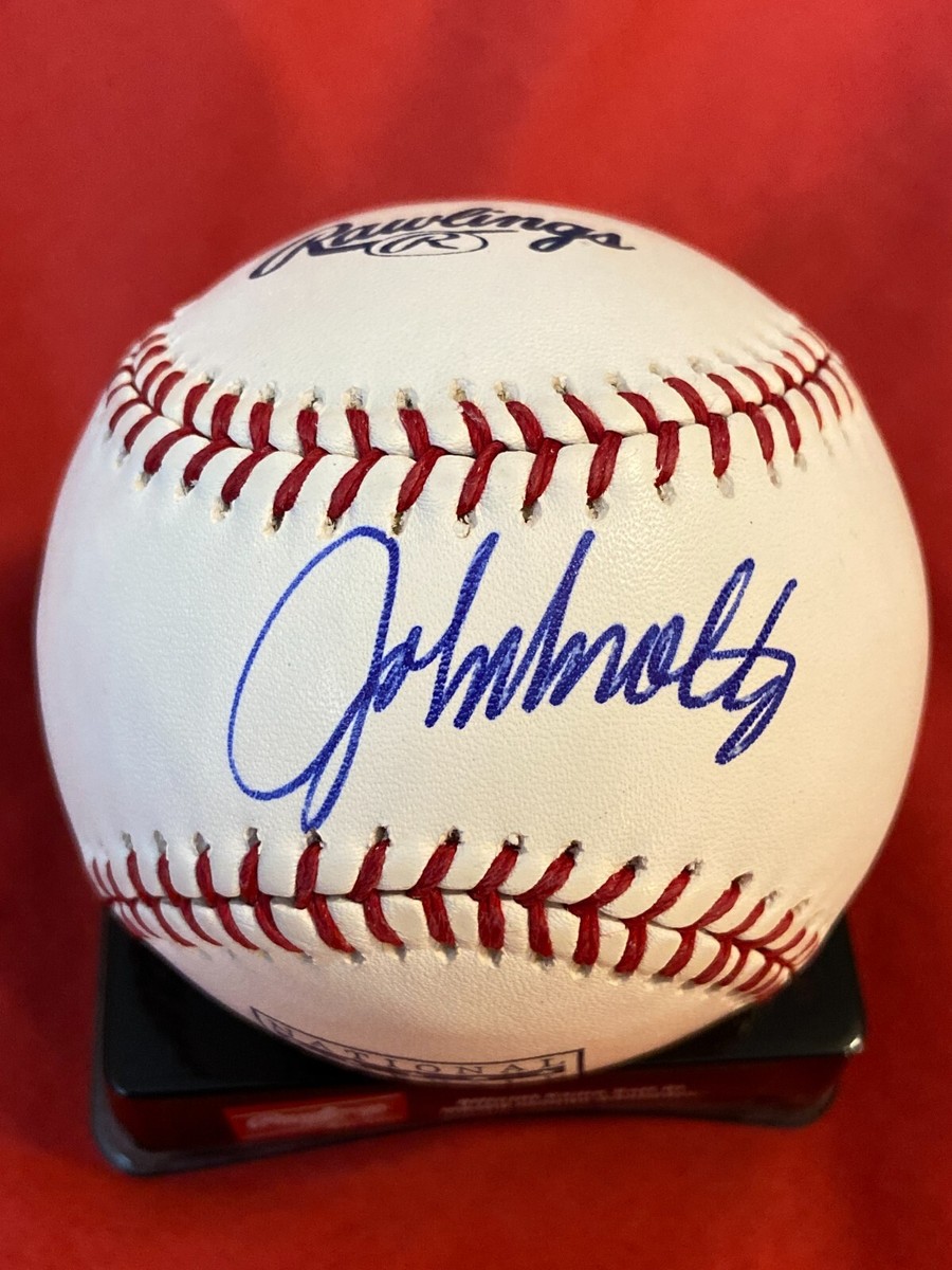 JOHN SMOLTZ AUTOGRAPHED SIGNED HALL OF FAME BASEBALL ATLANTA BRAVES COA