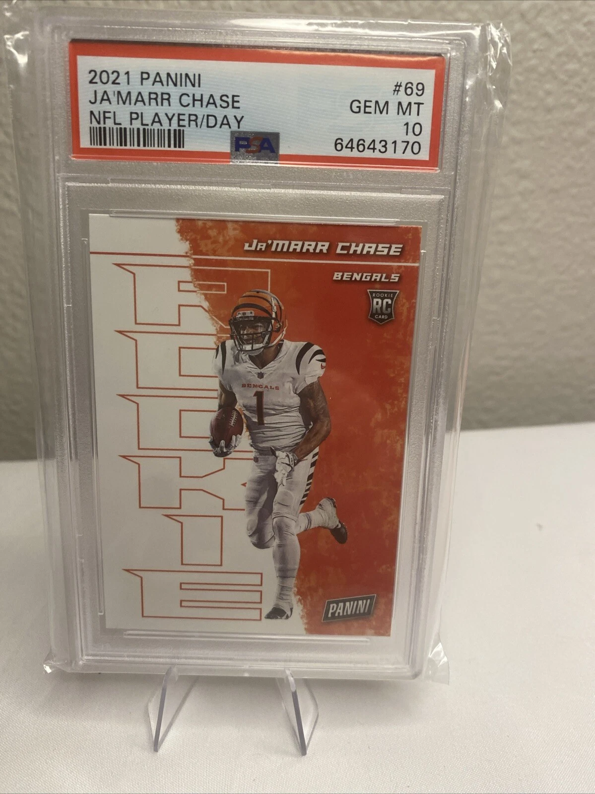 JaMarr Chase Panini NFL Player of the Day #69 Base