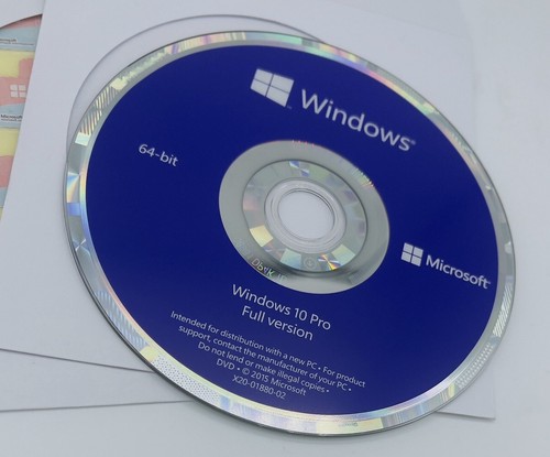 New Windows 10 PRO 64 bit CD with New license key & FREE Windows 11 Pro ...