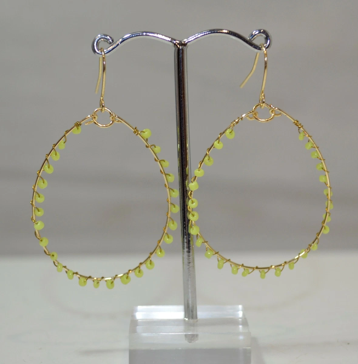 Orecchini A Cerchio In Argento Sterling Placcato Oro Con