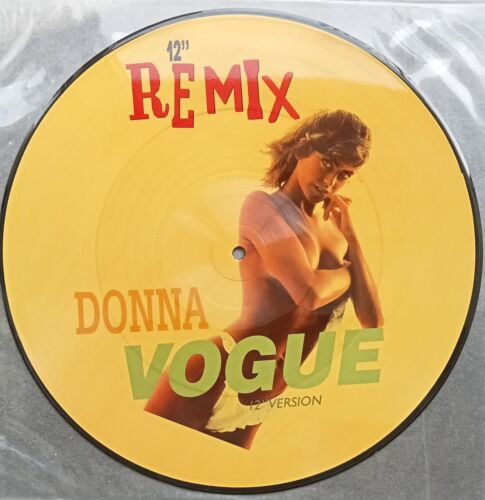 DONNA ‎– Vogue (Vinyl, Picture Disc) 1990 Discomagic Italy - PD-448 - Picture 1 of 4