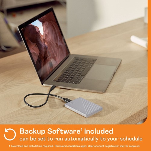 Western Digital 2TB My Passport Ultra for Mac Silver Portable External Hard D... - Picture 3 of 5