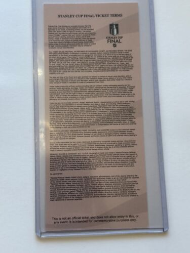 2025 NHL Stanley Cup Replica Ticket FLORIDA PANTHERS vs EDMONTON OILERS Game 6 - Bild 2 von 2