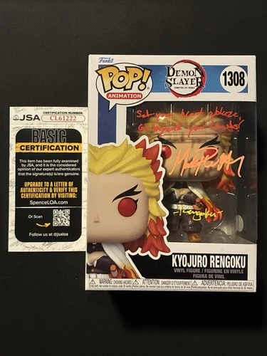 Signed Kyojuro Rengoku Funko Pop! Demon Slayer (JSA Certified)