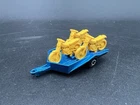 Matchbox Motorcycle Trailer Blue Superfast Lesney England Great Shape!