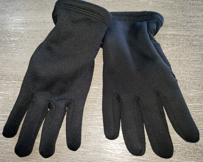 girls CHILDRENS PLACE solid black fancy winter gloves for ages 8 up SUPER COND!