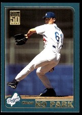 Chan Ho Park 2001 Topps #424 Dodgers MLB READ FREE SHIPPING AutographDen