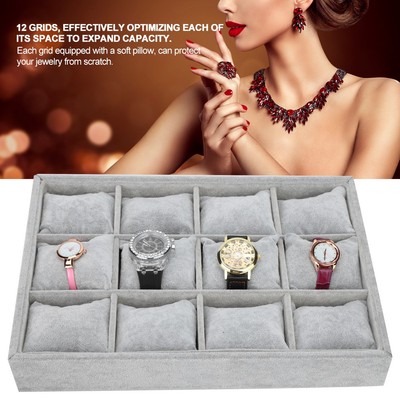 12 Grids Watch Storage Box Armband Case Organizer Schmuck Display Container DON