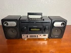 Sony CFS-1030 Radio Cassette-Corder Boombox Detachable Speakers Vintage Black