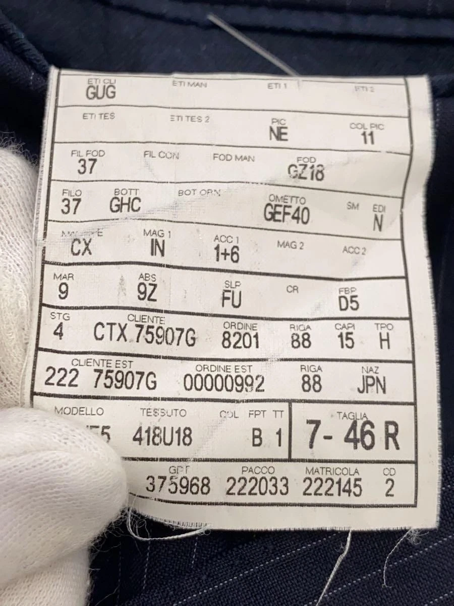 GUCCI Giacca Sartoriale 46 Lana Nvy Stripe 28Jhf5 Uomo Autentica #ED ZGA