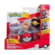 Pokémon Clip ‘N’ Go Belt Set - 2-Inch Charmander Battle Figure with Clip ‘N’ Go