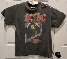 Authentic VTG AC/DC Razor's Edge Tour T Shirt 1990 L Brockum Group Single Stitch