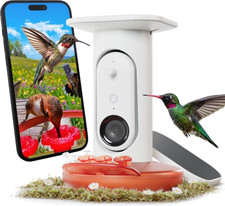 Birdbuddy Smart Solar Pro Hummingbird Feeder,2K Video, 5MP Photos BWH1025BAB