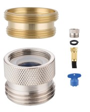 Faucet to Garden Hose Adapter Kit, Female to Sink Brass Garden Hose Attachmen...