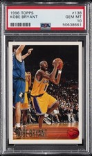 1996 TOPPS #138 KOBE BRYANT ROOKIE RC PSA 10