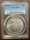 1888 Morgan Silver Dollar Philadelphia Mint, PCGS MS64. VALUE: $150.00
