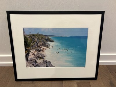 Richard Silver Tulum Mexico Framed Photograph Photo Signed No 5 - 20  x 16 