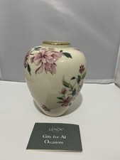 VTG Lenox Barrington Collection 6” Floral Vase Made in the USA - Gold Trim 1992