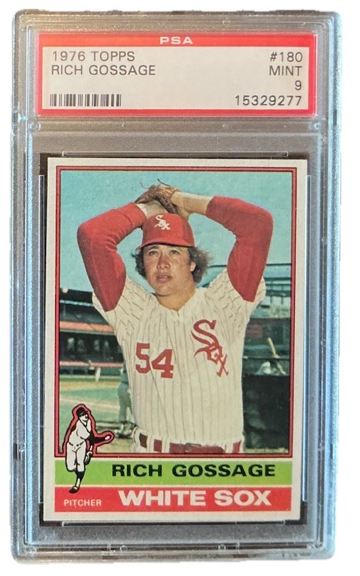 1976 Topps PSA 9 MINT Rich Gossage #180 HOF Chicago White Sox