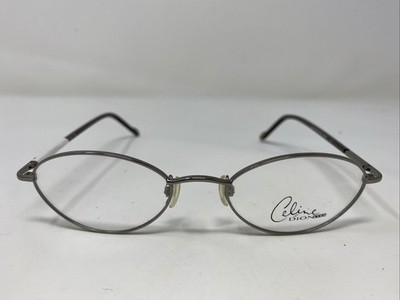 Celine Dion Eyes CD9002 C02 49-18-135 Silver Full Rim Eyeglasses Frame &Y54