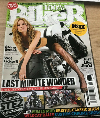 100% Biker UK Custom Bike Mag Issue 130 Last Minute Wonder M52 3063