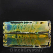 4" Handmade Thick Color Changing Green Square Tobacco Smoking Bowl Glass Pipes