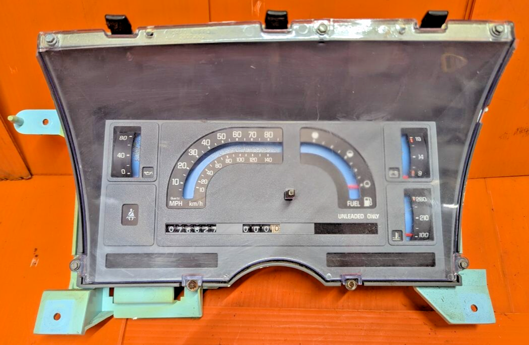 1986 1987 1988 Chevy GMC S10 S15 Blazer Jimmy Instrument Cluster