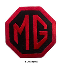 MG Cars Logo Red Embroidered Iron On/Sew On Patch Batch Jeans Jacket Shirt N-784
