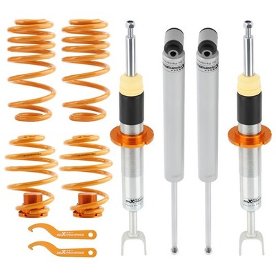 Adj. Lowering Suspension Coilovers Kit for AUDI A6 4B C5 VW PASSAT 3B 3BG Coils