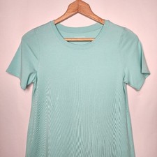 Eileen Fisher Aqua Crew Neck Knee Length Dress Size PP XS NWT