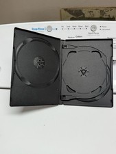 Standard Black DVD 4-Disc Replacement Case 14mm Premium Movie Storage Shell Case