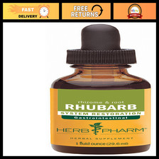 Organic Rhubarb Liquid Extract Drops - Digest...