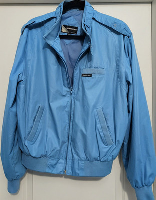 Members Only Men's Blue Bomber Jacket Full Zip Stand-Up Collar Pockets 42