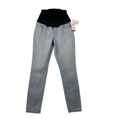Isabel Maternity Skinny Jeans Light Blue Crossover Panel Size 12 NWT