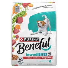 Purina Beneful IncrediBites Small Bite Real Beef Flavor Dry Dog Food - 14 lbs 1.50 per pound