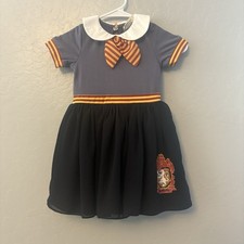 Taylor Joelle Harry Potter Gryffindor dress, bow tie and cape set size 4 NEW