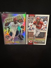 (2) 2025 Topps Series 1 Elly De La Cruz Titans of the Game Card #TOG-5 & Base