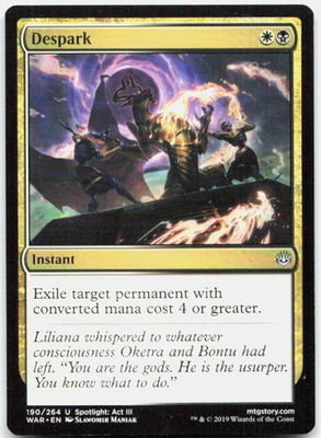 #ad #ad Despark NM U War of the Spark 190 C $2.99