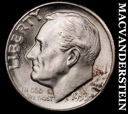1953-S Roosevelt Dime- Silver Choice Gem Brilliant Uncirculated  #i4095