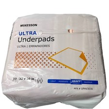 McKesson Ultra Heavy Absorbency Adult Bed, Dog Pad Disposable Underpads 30x30  