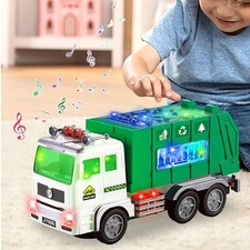 Spielzeug Müllauto mit Sound Lichteffekten Hindernisvermeidung Motorik Lernspiel