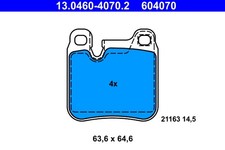 BREMSBELAGSATZ FÜR PORSCHE 911 TARGA (964) - ATE 13.0460-4070.2