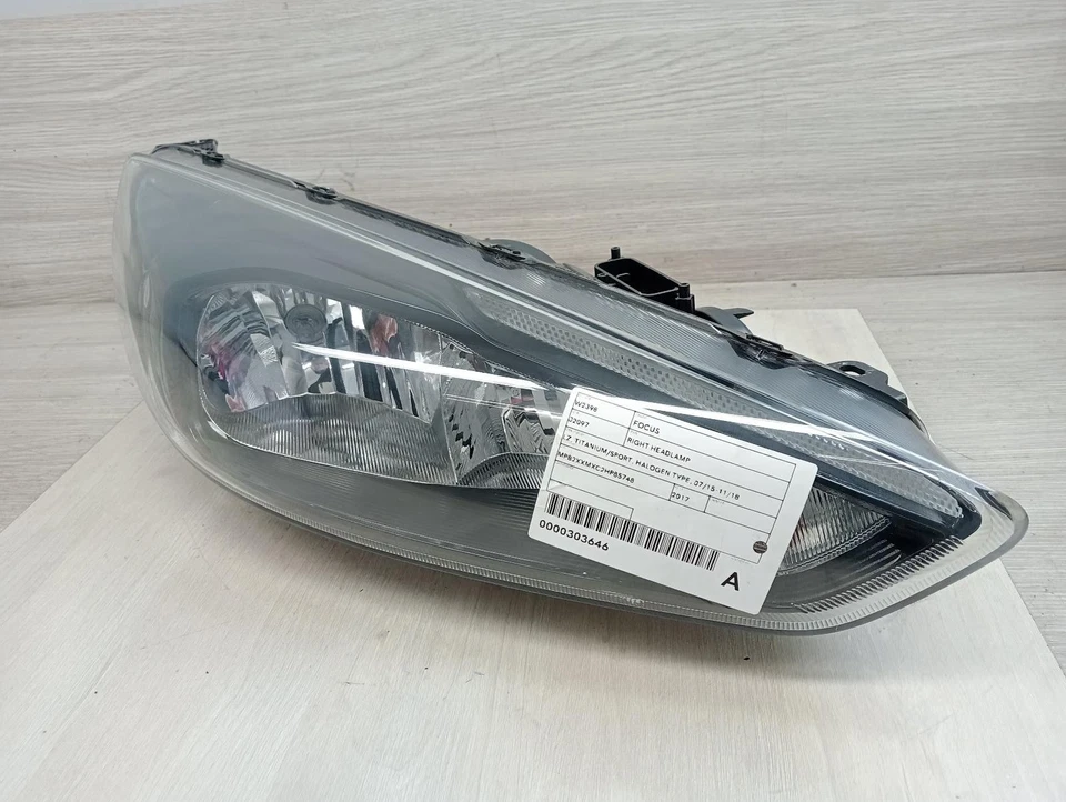 FORD FOCUS RIGHT HEADLAMP LZ, TITANIUM/SPORT, HALOGEN TYPE, 07/15-11/18 2017 - image 2 of 4