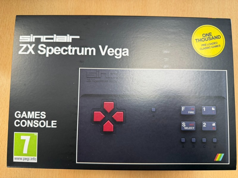 Sinclair ZX Spectrum Vega with one thousand classic games loaded