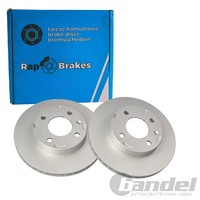 2X RAP Brakes Bremsscheiben 241Mm BelÜFtet Vorne Passend FüR Hyundai I10 KIA PIC