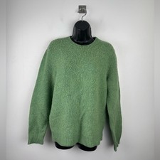 Ralph Lauren Women Rugby Green Sweater Elbow Patch Size Medium