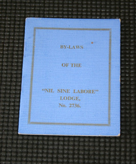 1966 Masonic Military Booklet Bye laws of “Nil Sine abore” No. 2736 12 Pages